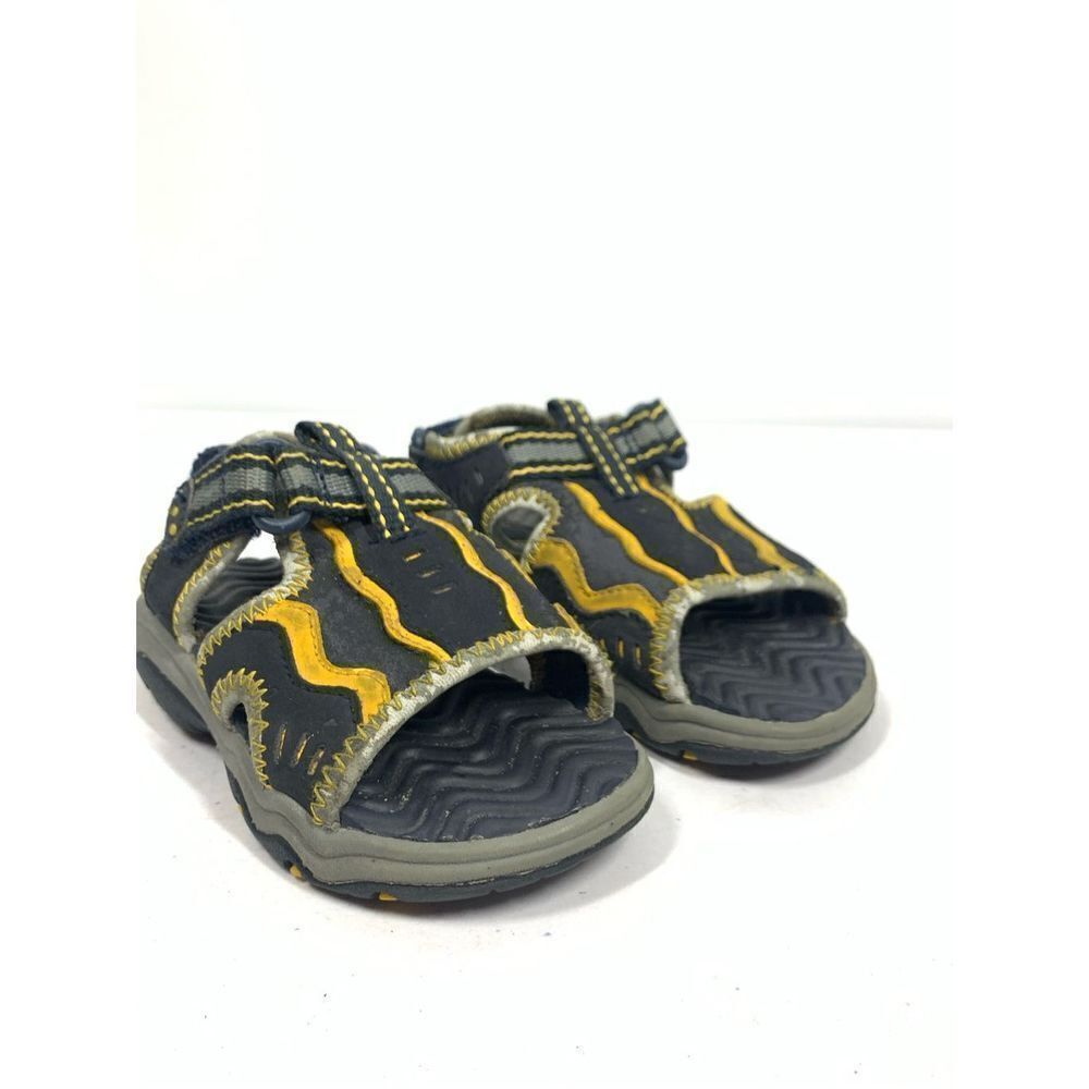 Sperry Top Sider Boys Toddler Leather Wave Sandals Size 7T Water Play Shoes